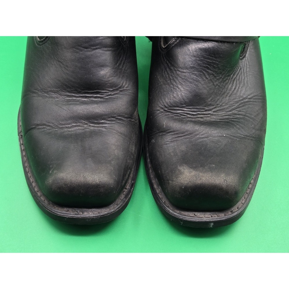 Genuine Harley Davidson Leather Boots 98408 Men Size 9.5M Black Motorcycle Eagle - Picture 11 of 16